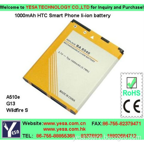 Smart Mobile Phone Battery apply to A540e